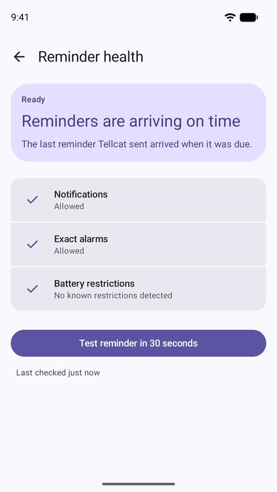 Reminder health, with every check passing